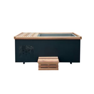CHILLMEND Decorative Wooden All-in-One Ice Bath Tub
