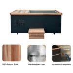 CHILLMEND Decorative Wooden All-in-One Ice Bath Tub- Material Composition