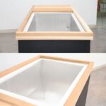 CHILLMEND Decorative Wooden All-in-One Ice Bath Tub- Top View Showcase