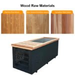 CHILLMEND Decorative Wooden All-in-One Ice Bath Tub- Wood Type Options