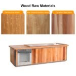 CHILLMEND Wooden All-in-One Ice Bath Tub-Various Wood Options