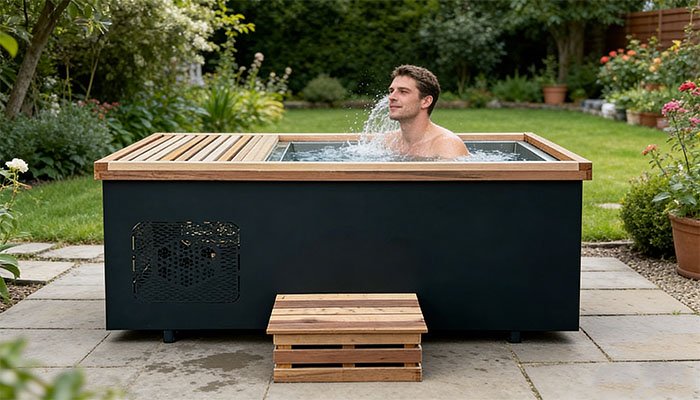 Chillmend All-in-One Ice Bath Tub with Integrated Ice Bath Chiller (Product Rendering)