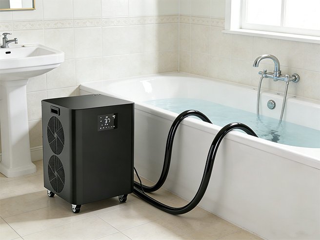 Chillmend Ice Bath Chiller Compatible with Indoor Fixed Bathtubs