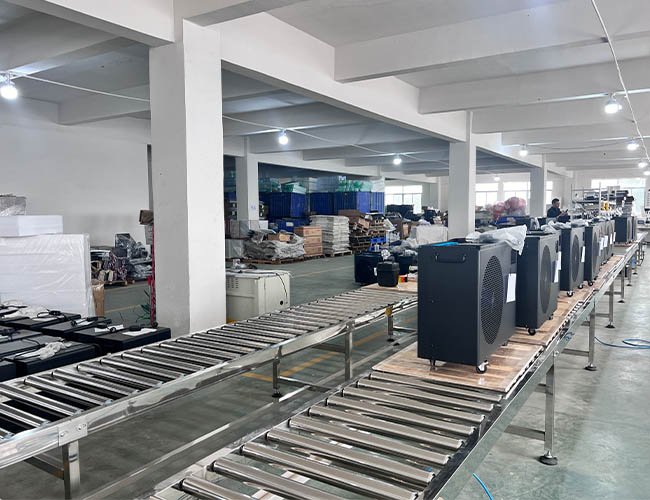 Two smart production lines for ice bath chillers