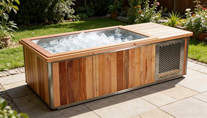 Chillmend Red Cedar & Stainless Steel All-in-One Smart Ice Bath System