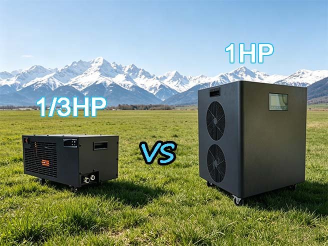 Comparison Between 1:3 HP and 1 HP Ice Bath Machines