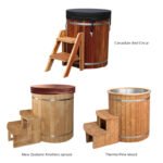 Cylindrical Ice Bath Tubs with Different Material Options