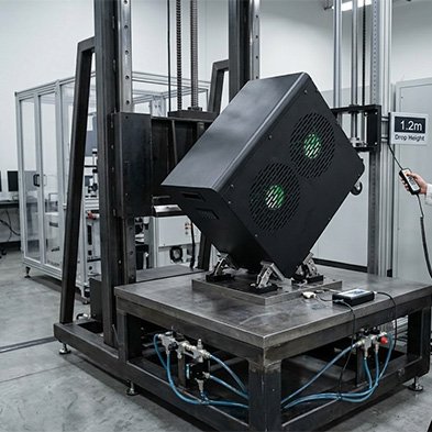 Drop test equipment for packaging and product durability