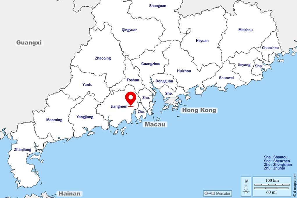 CHILLMEND factory location in Jiangmen Guangdong China