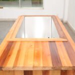 HILLMEND Wooden All-in-One Ice Bath Tub- Top View Showcase