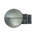 Interior View of Cylindrical Stainless Steel Ice Bath Tub