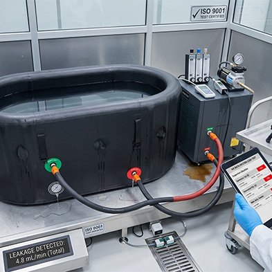 Leak detection room for water cooling systems