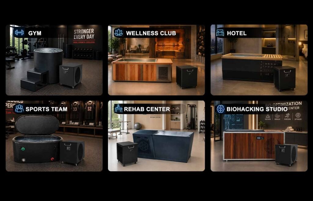 CHILLMEND IB-Pro H10 | Commercial Ice Bath Chiller for Gyms, Spas & Recovery Centers 7 Commercial Ice Bath Chiller Applications
