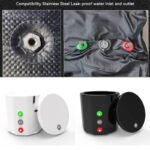 Round Inflatable Bathtub Available in Black and White