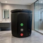 Round Inflatable Bathtub- Water Inlet:Outlet Display