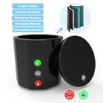 Round Inflatable Bathtub- Water Inlet:Outlet & Material Display