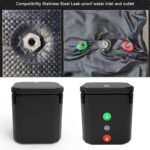 Square Inflatable Bathtub- Front, Back & Detailed Views