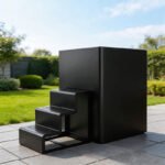 Square cylindrical stainless steel bath tub finished product picture