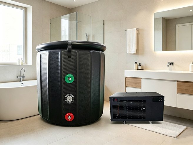 Chillmend 1:3 HP Super Mini Ice Bath Machine with Insulated Inflatable Bath Tub