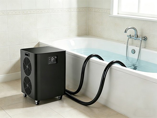 Chillmend Fully Smart Ice Bath Chiller Connected To Indoor Tub 1