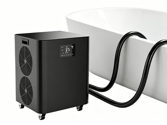 Chillmend Smart All-in-One OTA Ice Bath Chiller, for use with household fixed bathtubs