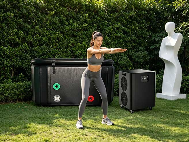 Chillmend Smart All-in-One OTA Ice Bath Chiller, perfect for personal fitness use