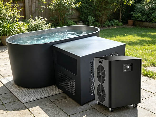 Chillmend Smart All-in-One OTA Ice Bath Chiller, suitable for outdoor installation and operation