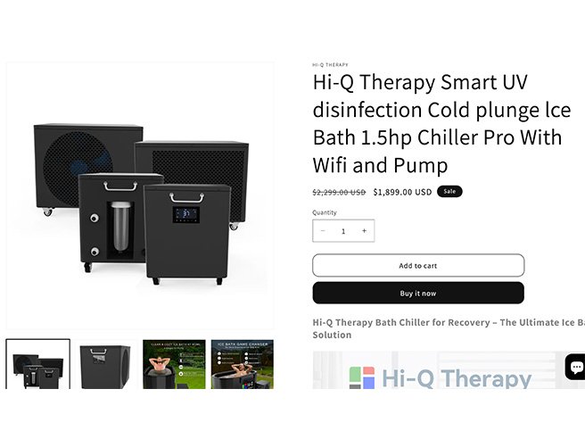 Hi-Q Therapy Premium Smart Ice Bath Chiller