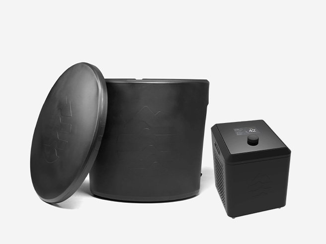 Ice Barrel Round Cold Plunge Set