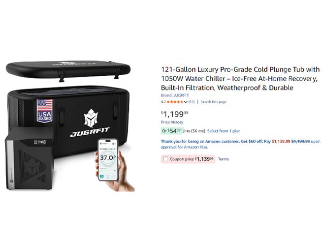 Jugrfit 1:3HP Ice Bath Chiller Set