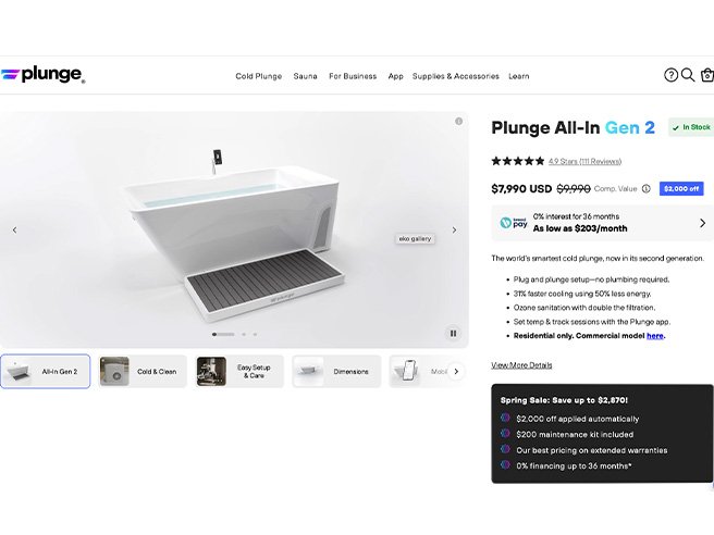 Plunge All-in-One Ice Bath Bundle