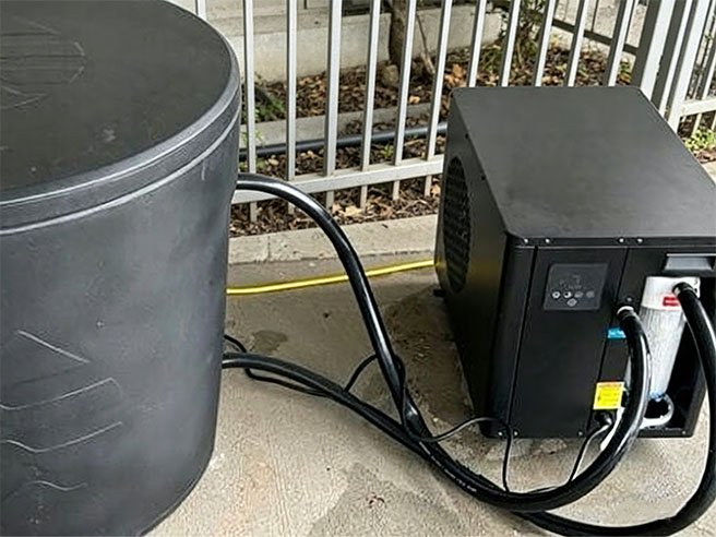 Warrior Willpower Black Cold Plunge Chiller Kit