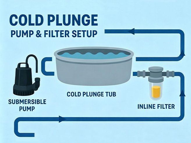 cold plunge pimp & filter setup