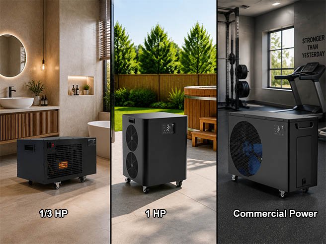 Ice Bath Chiller Unit: Compare Models & Get a Quote 1 Comparing Ice Bath Chiller Unit Sizes