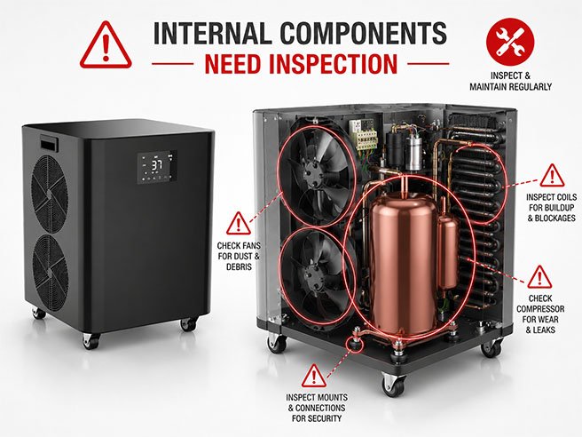 Ice Bath Chiller Not Cooling? 7 Common Problems & Fixes 5 Compressor, Refrigerant, or Internal Parts May Need Service