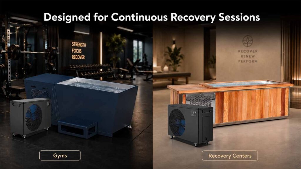 CHILLMEND IC-Ultra 15 | 1.5 HP Gym Recovery Ice Bath Chiller 5 Designed for Continuous Recovery Sessions