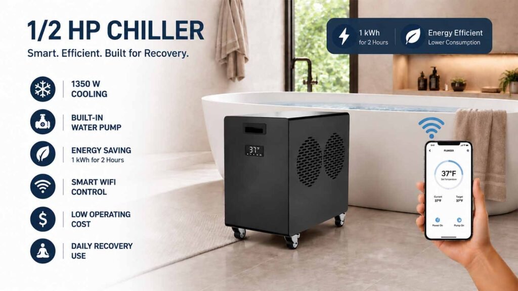 CHILLMEND IA-05 | Energy Efficient Ice Bath Chiller for Daily Cold Plunge Recovery 3 Energy Efficient Ice Bath Chiller for Daily Cold Plunge Recovery