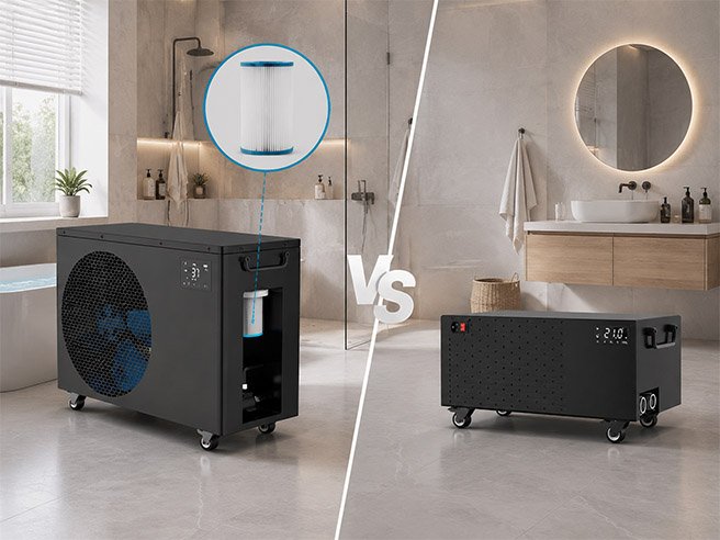 Ice Bath Chiller with Filter: Is It Worth It? 3 bulit Filtration vs no Filtration