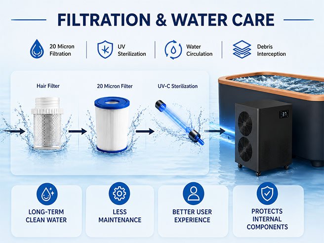 Filtration and Water Maintenance The Hidden Side of Commercial Cold Plunge Systems